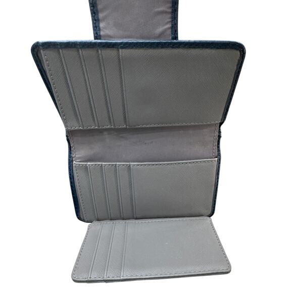 Fossil Madison Blue Dusk Leather 5.5" x 3.5" Multifunction Wallet - Picture 8 of 8